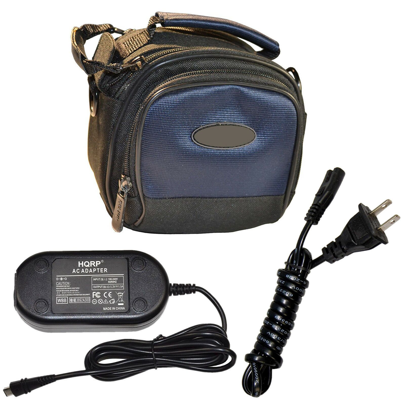 

HQRP AC Adapter Deluxe Nylon Case for Canon VIXIA HF-M500 HFR200 HFR300 HFR700