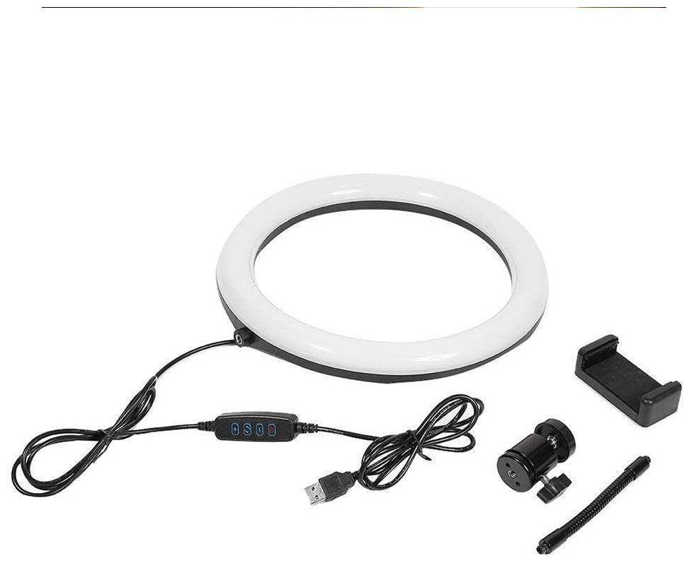 

IMMUTABLE 12-inch Dimmable 3-Modes LED Ring Light with Ball-Head for Making up Videos