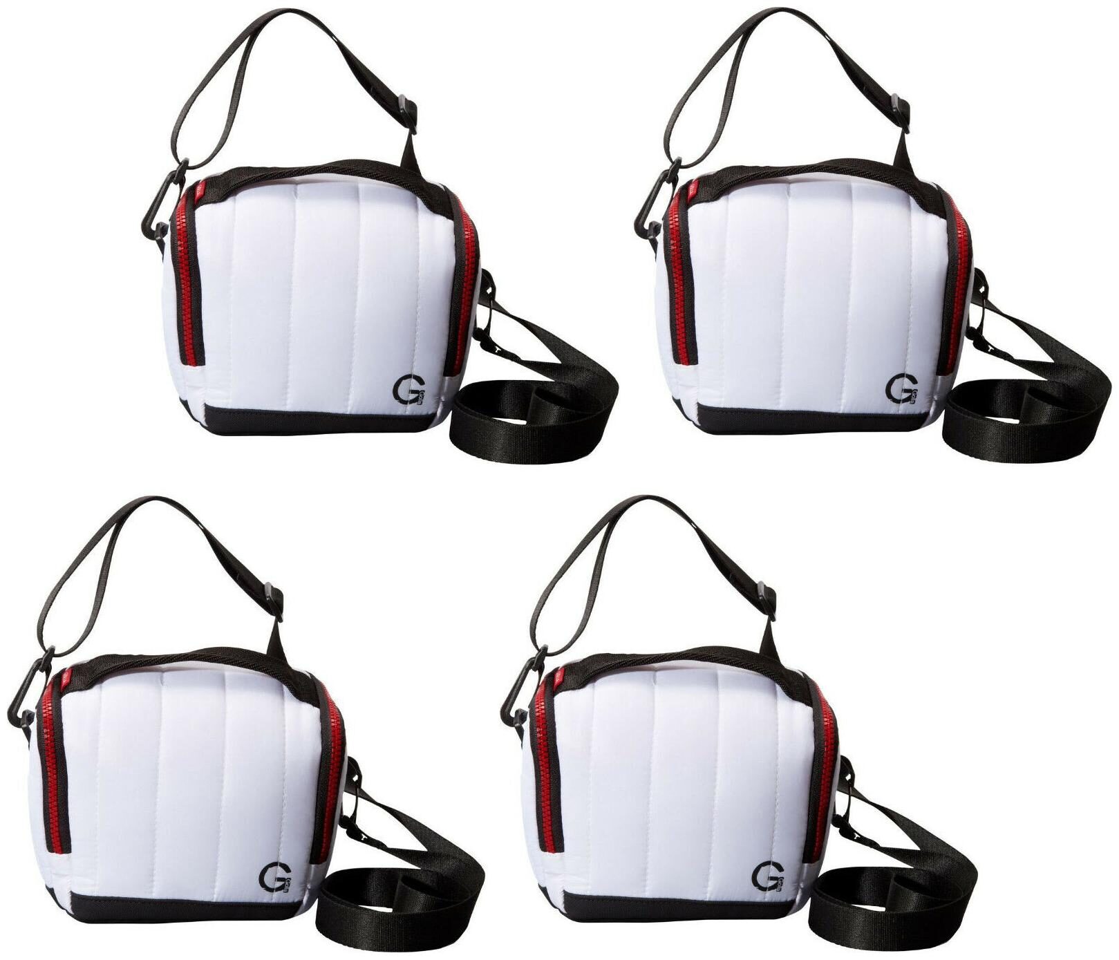 

LOT OF 4 Golla fits MIRRORLESS CAMERA Lens or DSLR White BAG IONA Stylist Case