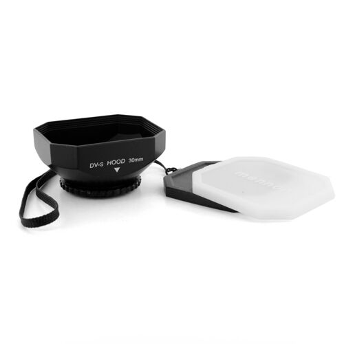 

Mennon 30mm Screw-In Digital Video Lens Hood in Black for Cameras Camcorders New