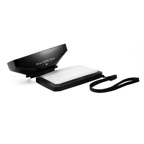 

Mennon 37mm 16 9 Rectangular Wide Angle camcorder camera Lens Hood W B cap NEW