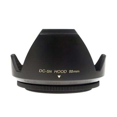 

Mennon DC-sn 55 Improved Screw Mount 55mm Flower camera Lens Hood Black plastic