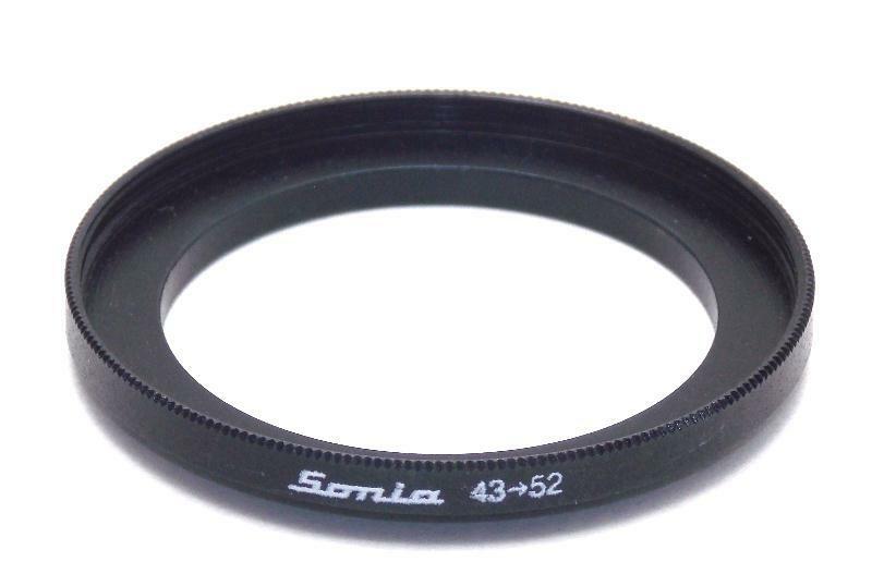 

Metal Step up ring 43mm to 52mm 43-52 Sonia New Adapter