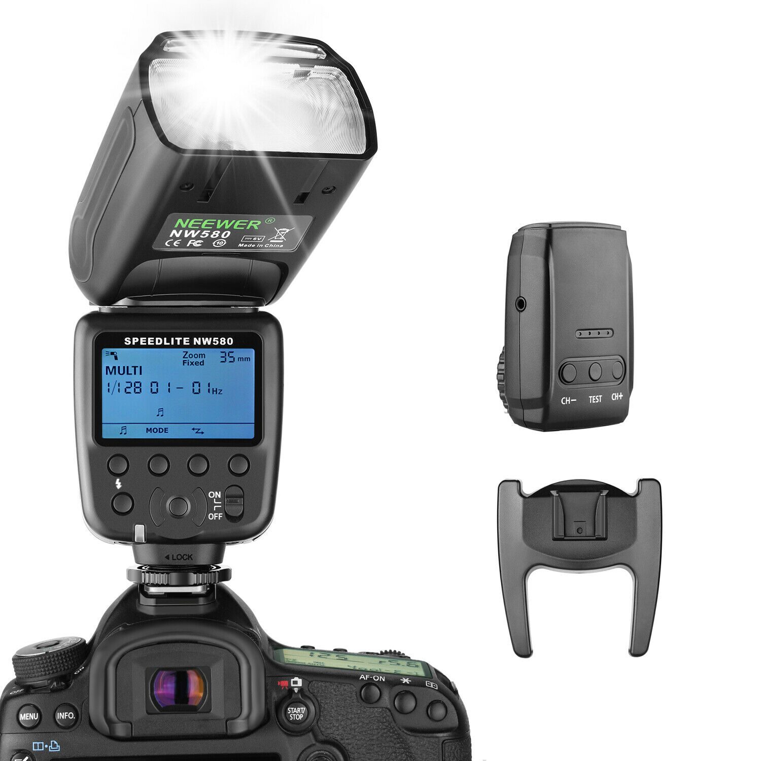 

Neewer Wireless Flash Speedlite for DSLR Cameras with Standard Hot Shoe