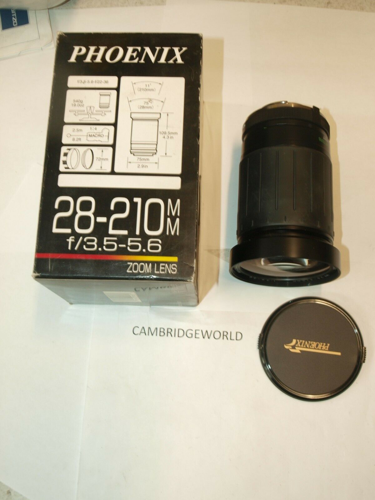 

NEW 28-210mm F3 5-5 6 macro zoom lens for Minolta manual focus slr cameras