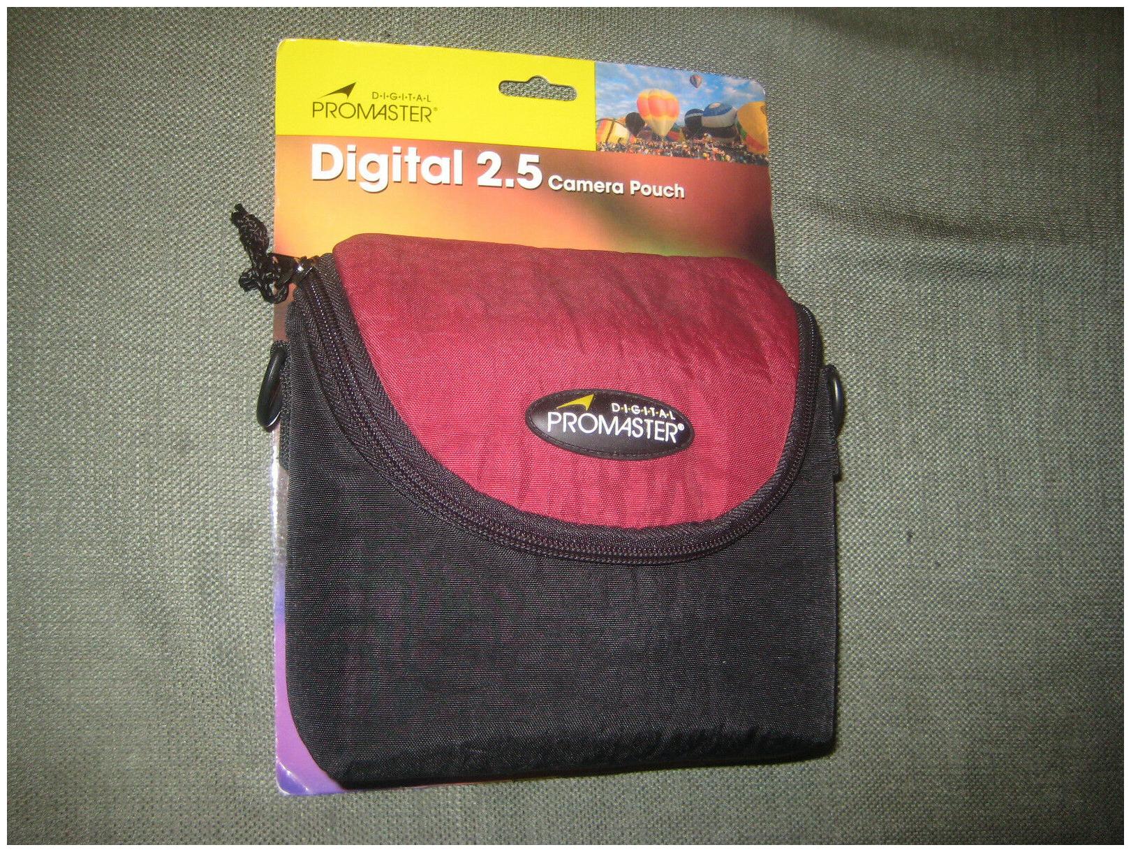 

NEW Digital Promaster Digital 2 5 Camera Pouch Case Storage Burgundy