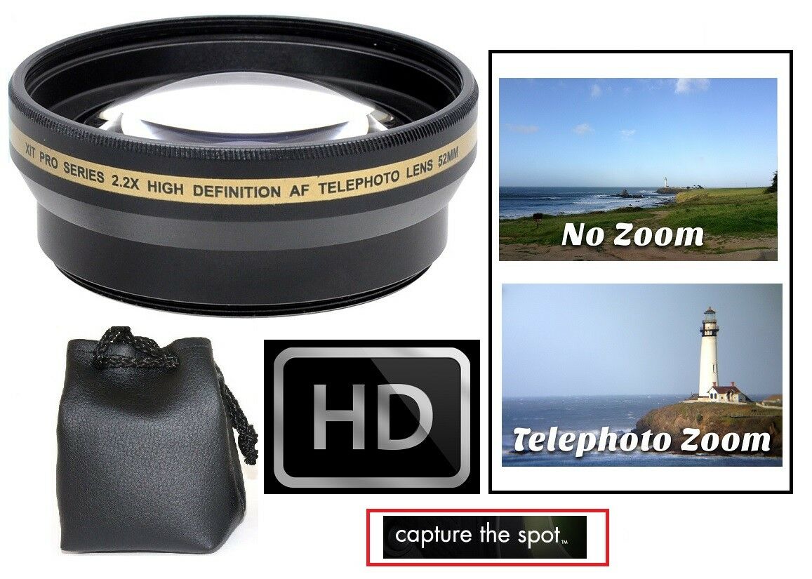 

New Hi Def 2 2x Telephoto Lens For Fujifilm XM1 XA1 X-M1 X-A1
