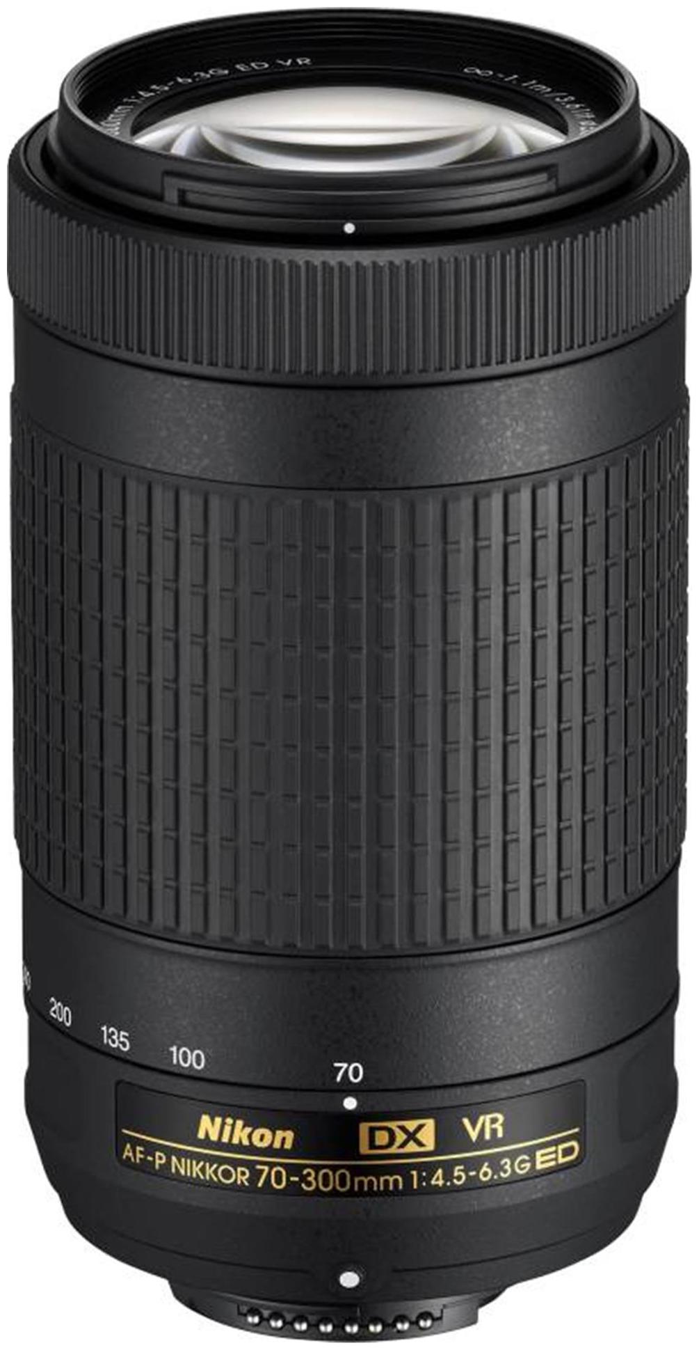 

Nikon AF-P NIKKOR 70 - 300 mm f 4 5 - 6 3G ED VR Lens (Black)