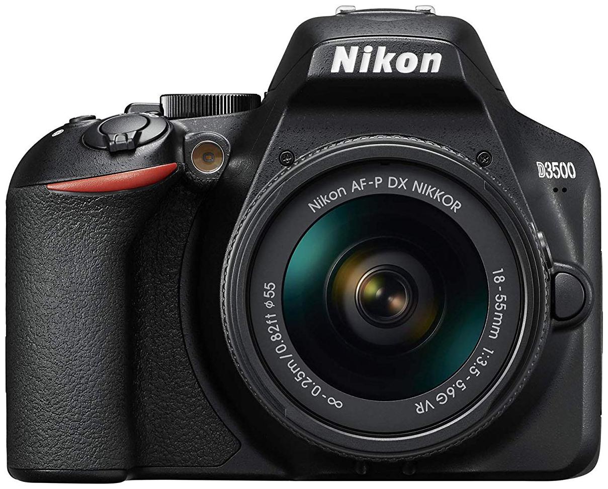 

Nikon D3500 Kit (AF-P DX Nikkor 18-55mm f 3 5-5 6G VR) DSLR Camera (Black)