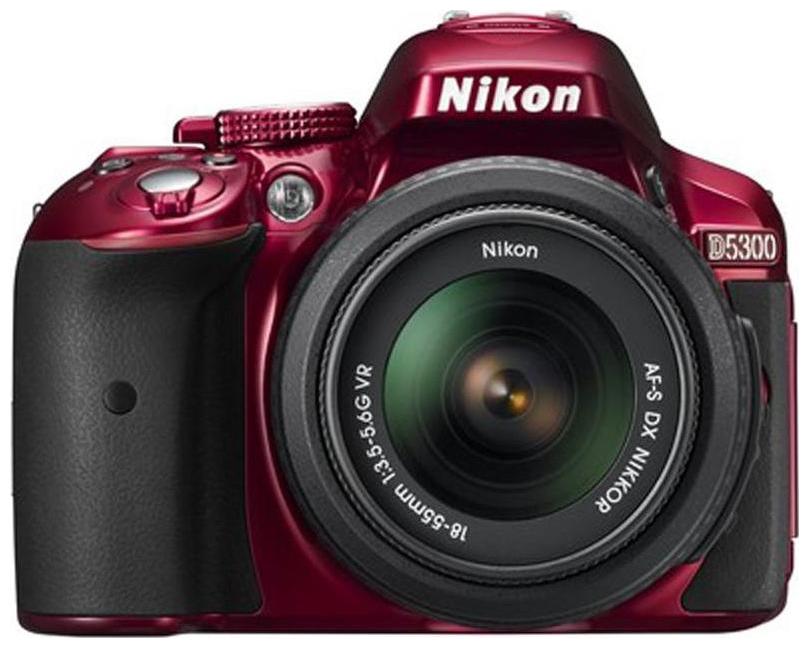 

Nikon D5300 Kit (with with AF-S 18-55 mm VR Lens) 24 1 MP DSLR Camera (Red) FREE Nikon DSLR Bag 16GB Memory Card