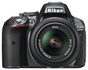 Nikon D5300 (with AF-P 18-55 mm VR Kit Lens) 24.2 MP DSLR Camera (Black) + FREE Nikon DSLR Bag + 16GB Memory Card