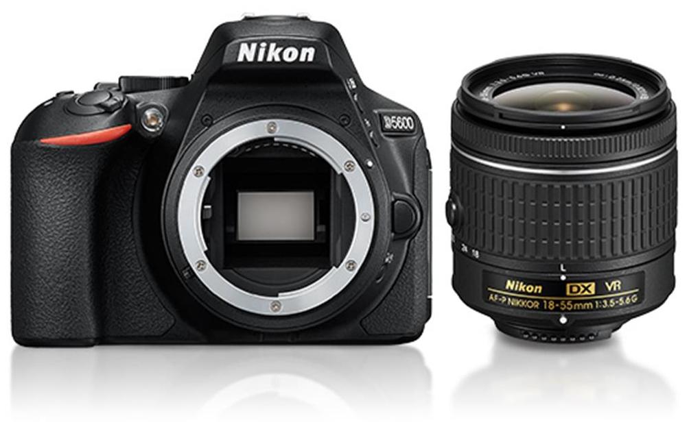 Nikon D5600 18-55 mm Nikon D5600 W/ AF-P DX NIKKOR 18-55mm F/3.5-5.6G VR (Black) + FREE Nikon DSLR Bag + 16GB Memory Card