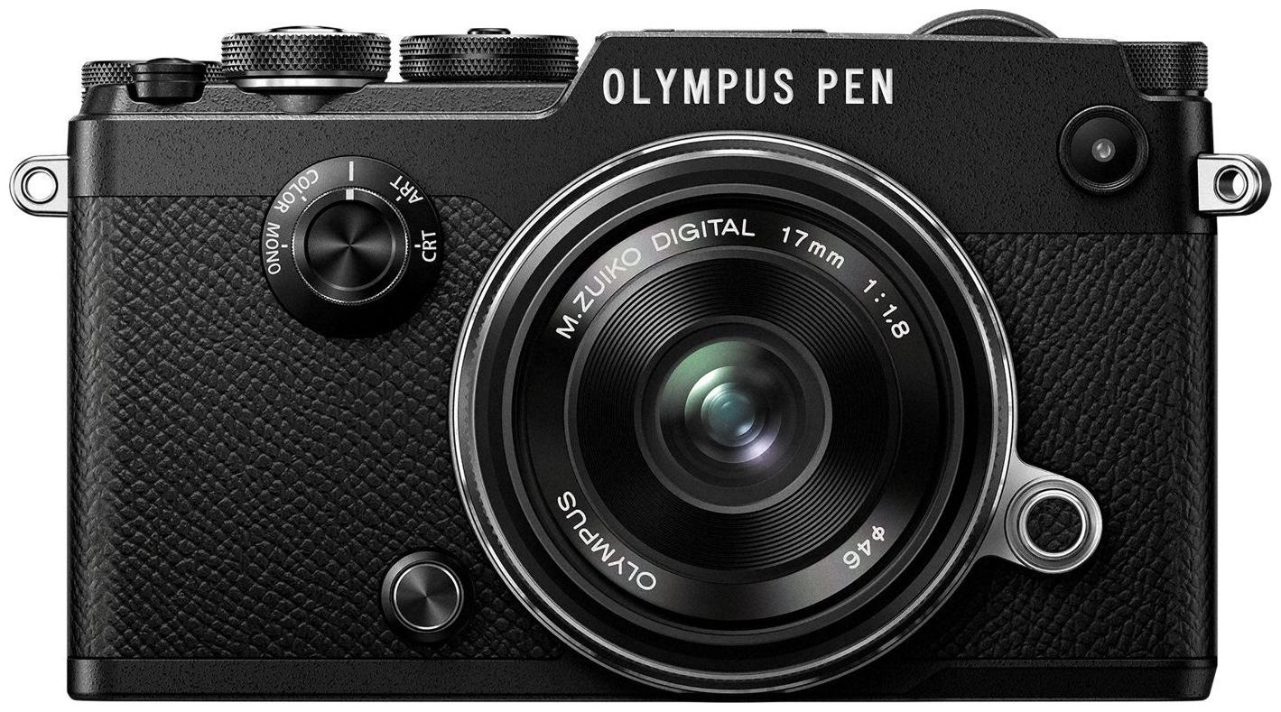 

Olympus Pen-F 17mm f 1 8 Lens Kit DSLR Camera (Black)