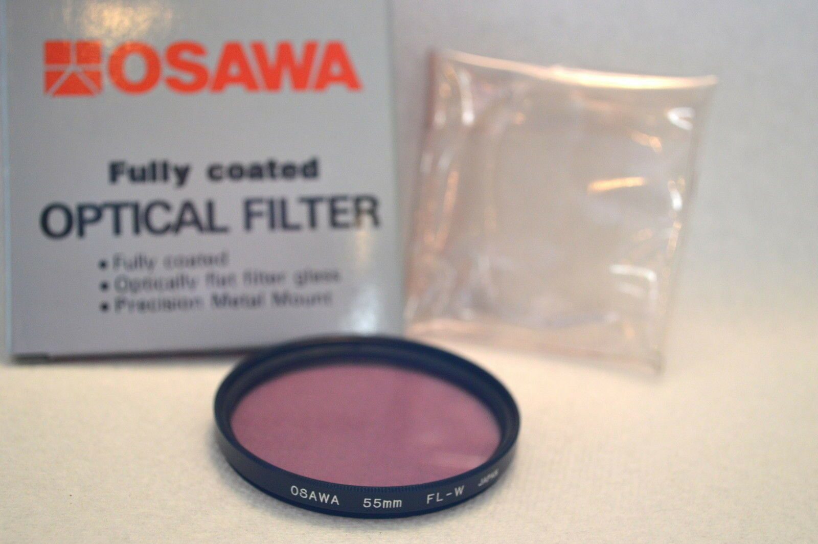 

Osawa 55 mm NEW FL-W Screw-In Filter with Pouch and Box Made in Japan (M67)