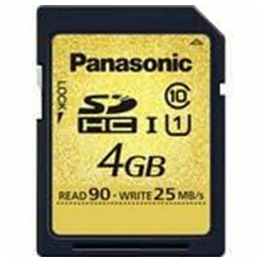 

Panasonic 4GB SD Card 10TO90MB S TRANS RATE UHS-I SICS