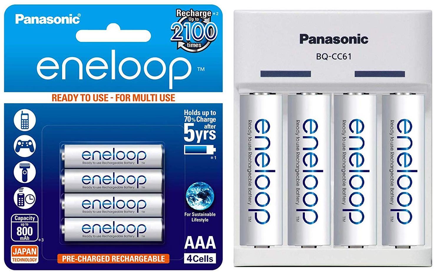 

Panasonic Battery Eneloop 800 mAh AAA Battery Battery Charger