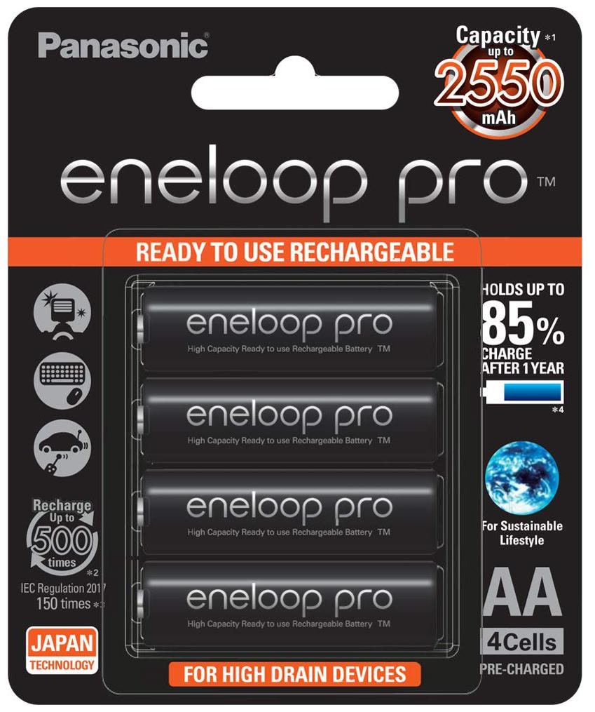 

Panasonic eneloop BK-3HCCE 4BN Rechargeable Battery - (Pack Of 4)