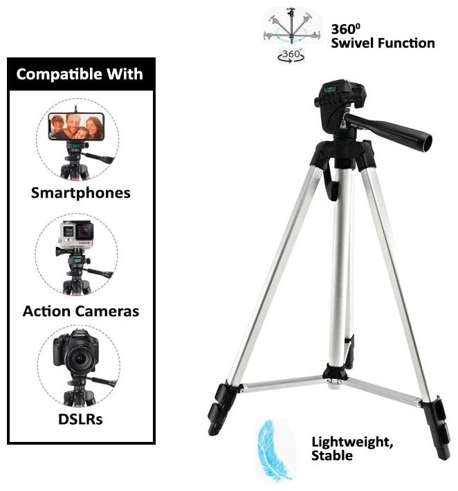 

Pickmall 3110-99 Portable Foldable Tripod Camera Mobile
