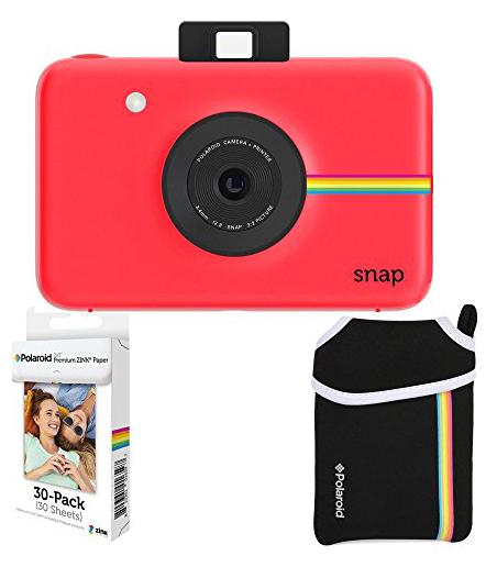 

Polaroid Snap Instant Camera 2x3 Zink Paper (30 Pack) Neoprene Pouch