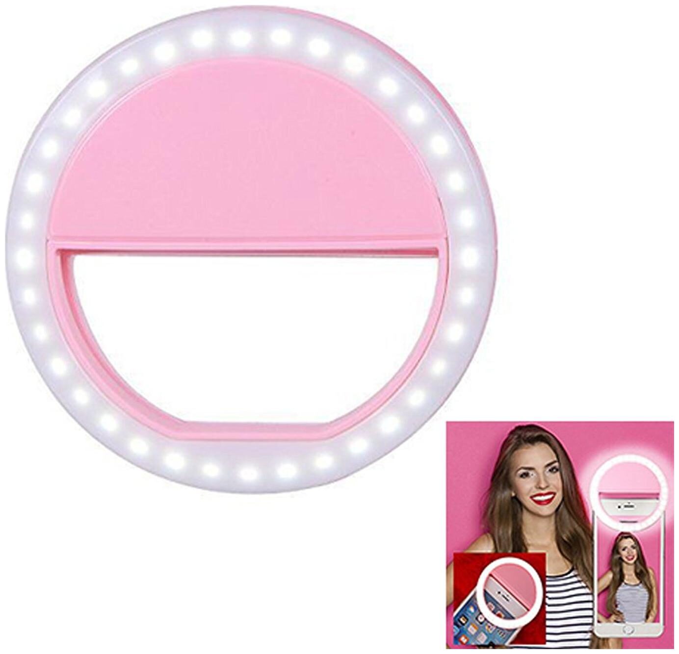 

Portable Selfie Beauty LED Ring Flash Night Light for Camera Brightness - TikTok and Instagram Videos by TSV