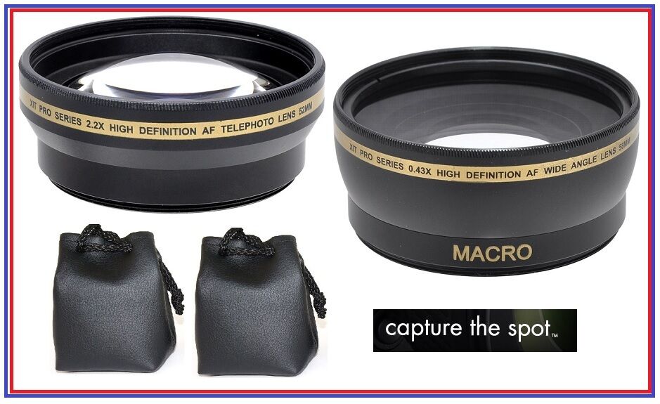 

Pro HD Wide Angle Telephoto Lens Set for Fujifilm Finepix HS50EXR HS35EXR