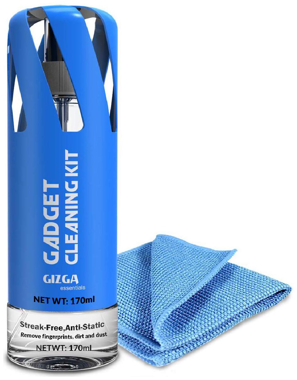 

Professional Cleaning Kit for Mobile Laptops Cameras and Sensitive Electronics (Includes PLUSH Micro-Fiber Cloth 170ML Antibacterial Cleaning Solution)