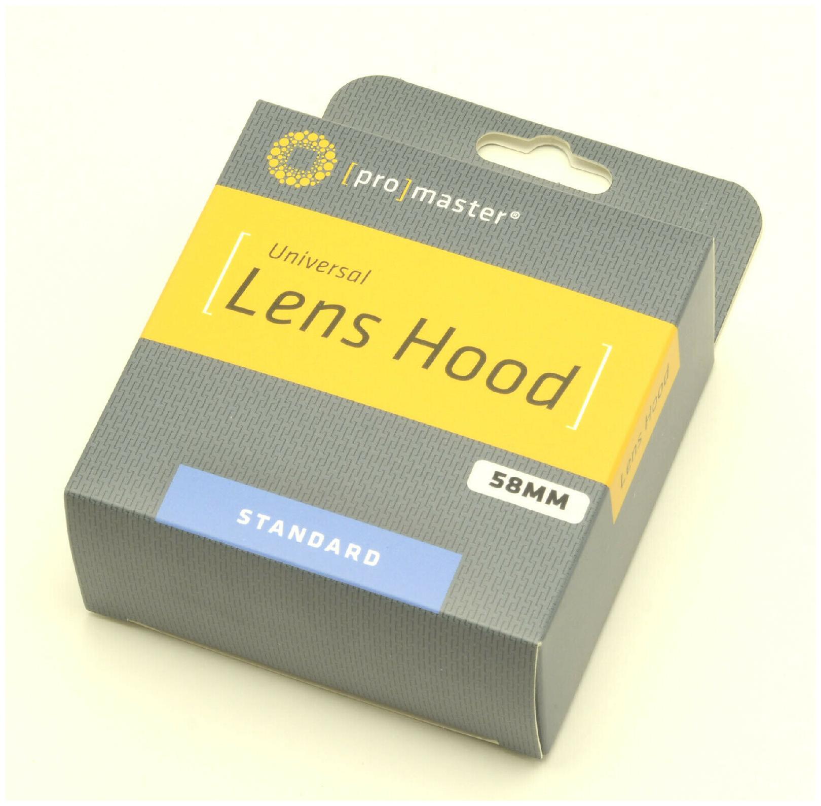 

PROMASTER 58mm Universal Lens Hood fits lenses with 58mm filter thread