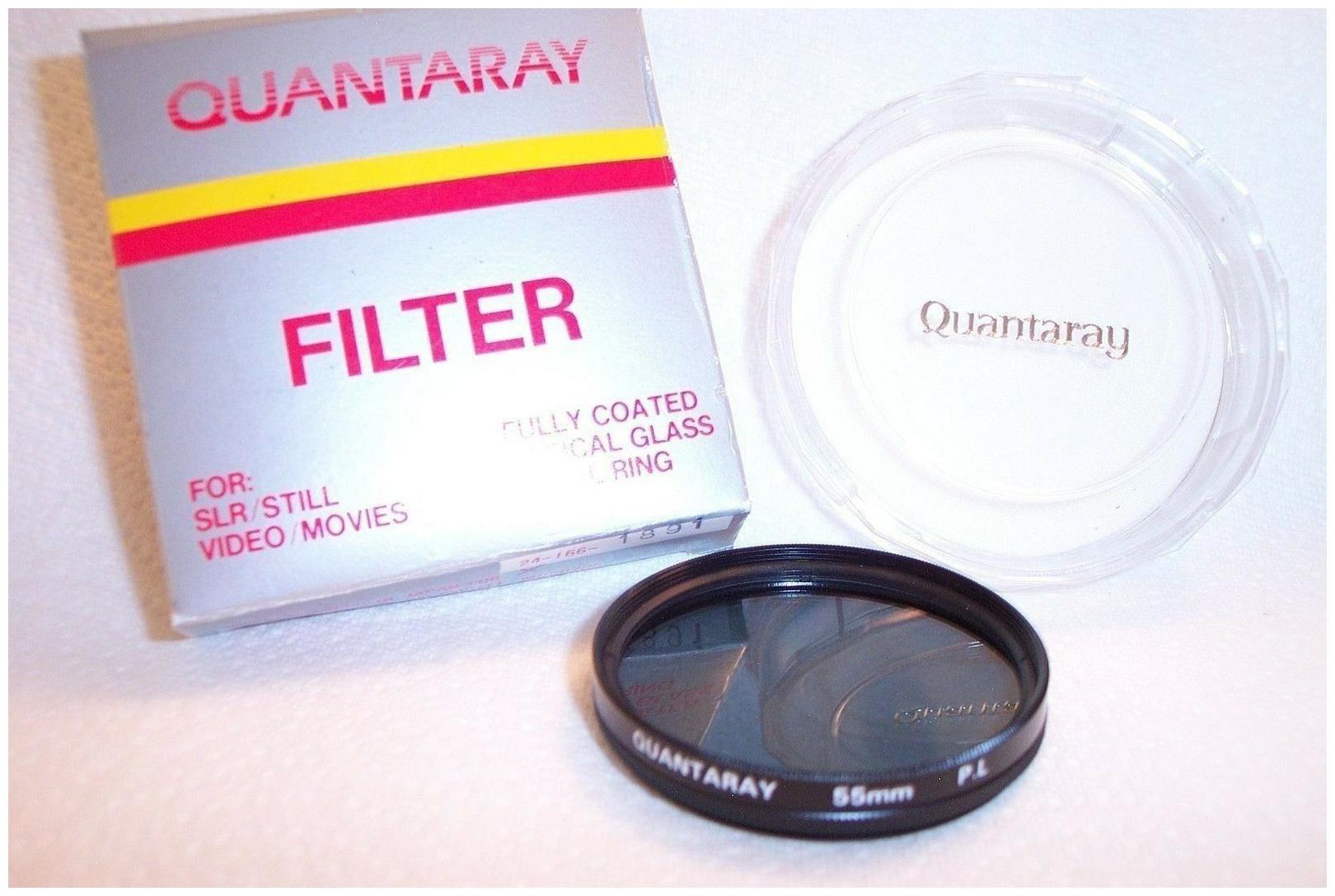 

Quantaray 55 mm NEW Polarizer Screw-In Filter with Case Box Made in Japan (K-39)