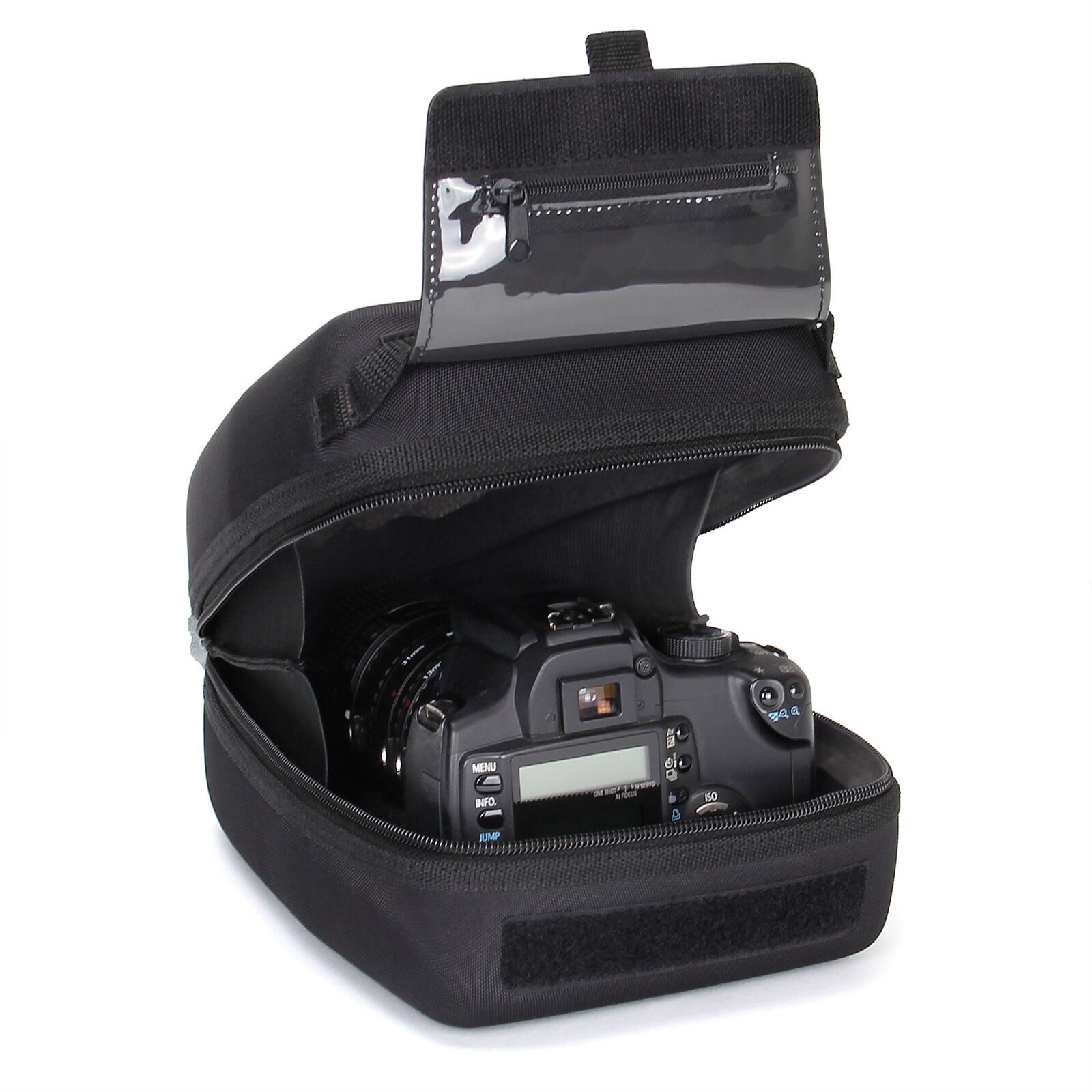 

Quick Access DSLR Hard Shell Camera Case w Accessory Storage Padded Interior