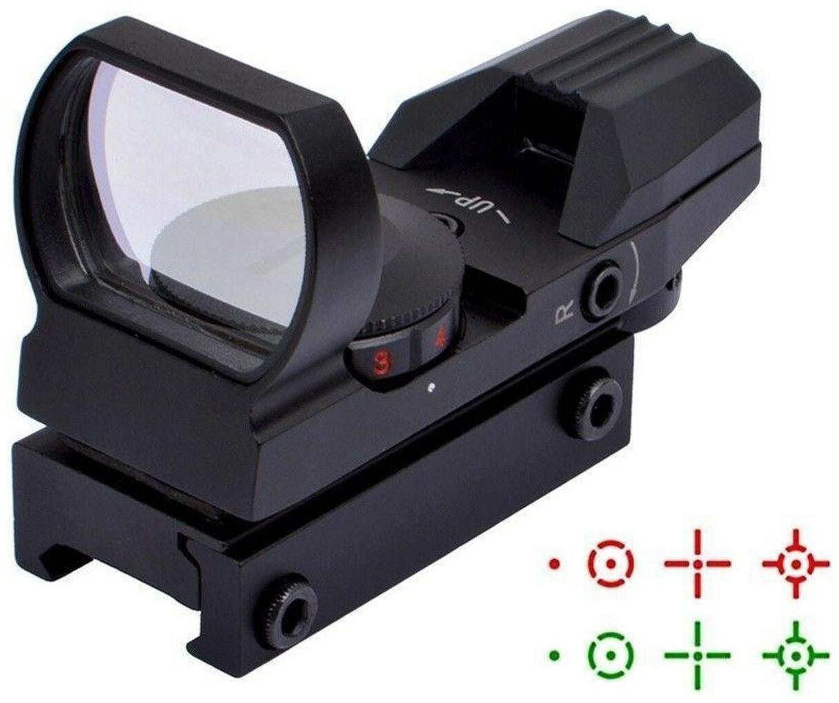 Red//Green Dot Sight Reflex Holographic Scope Tactical Rifle Mount 20mm Rails
