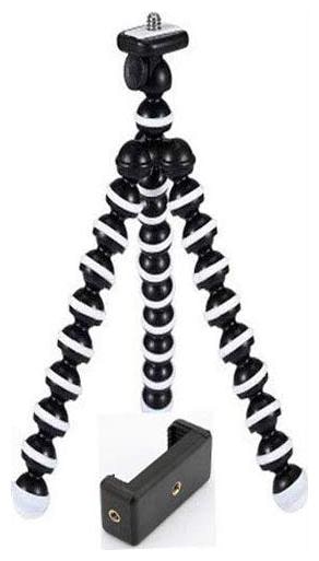 

Shopline Gorilla Tripod Mini Tripod 13 inch for Mobile Phone with Holder for Mobile Flexible Gorilla Stand for DSLR Action Cameras