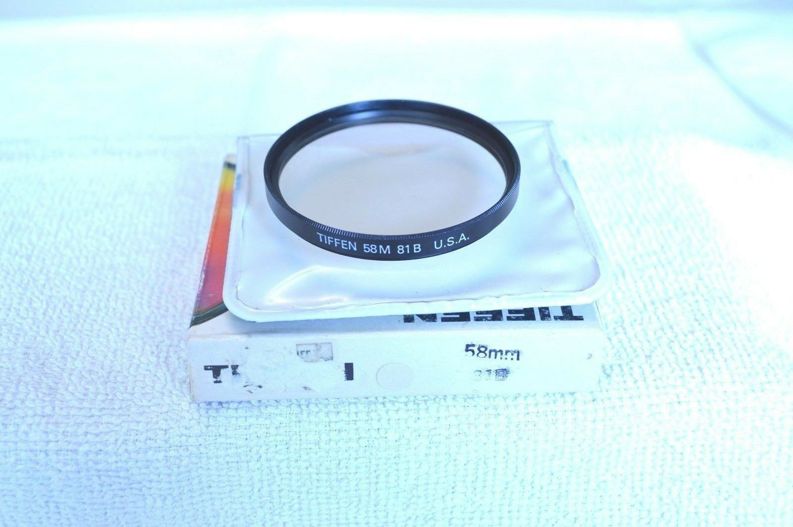 

Tiffen 58 mm NEW 81B Screw In Filter with Pouch Box Made in USA (P-106)