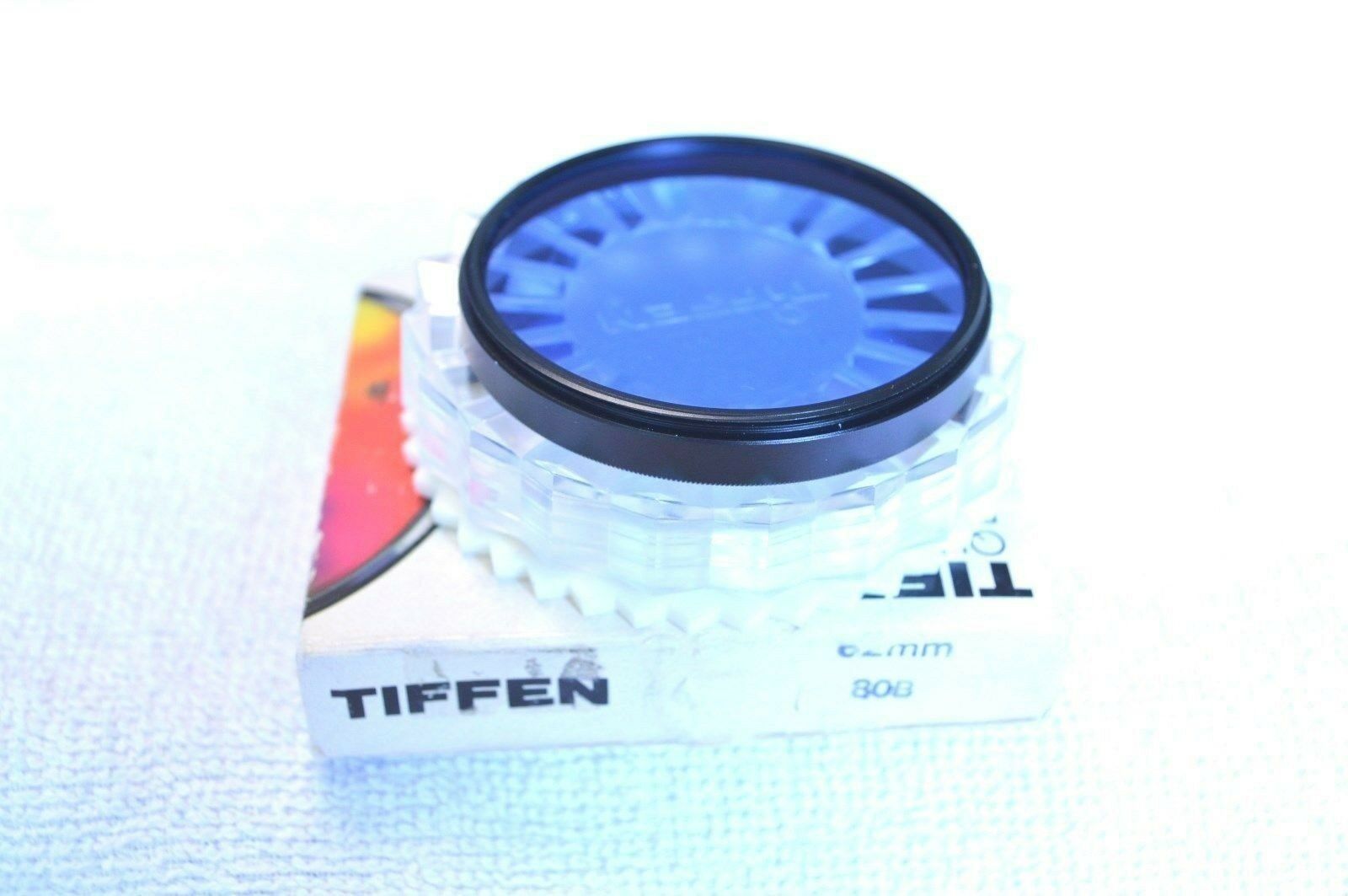 

Tiffen 62 mm NEW 80B Screw In Filter with Case Box Made in USA (P-113)