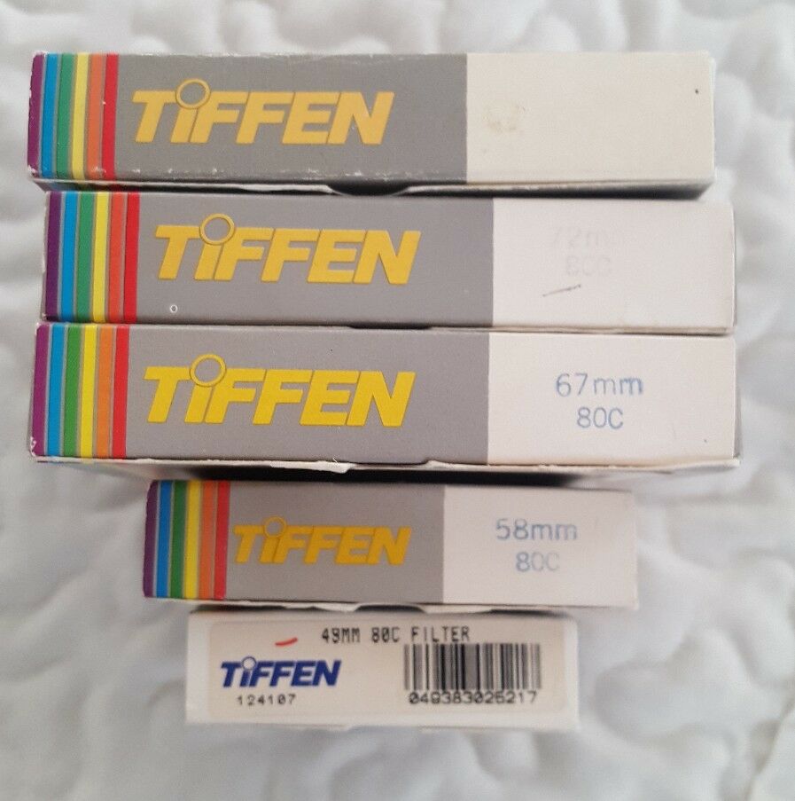 

Tiffen 80C Filters 49mm 58mm 67mm 72mm NIB