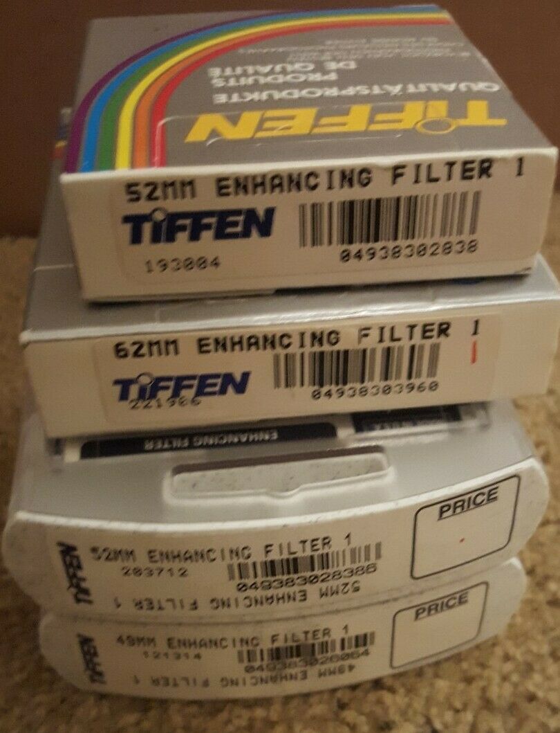 

Tiffen Enhancing Filters 49mm 52mm NIB