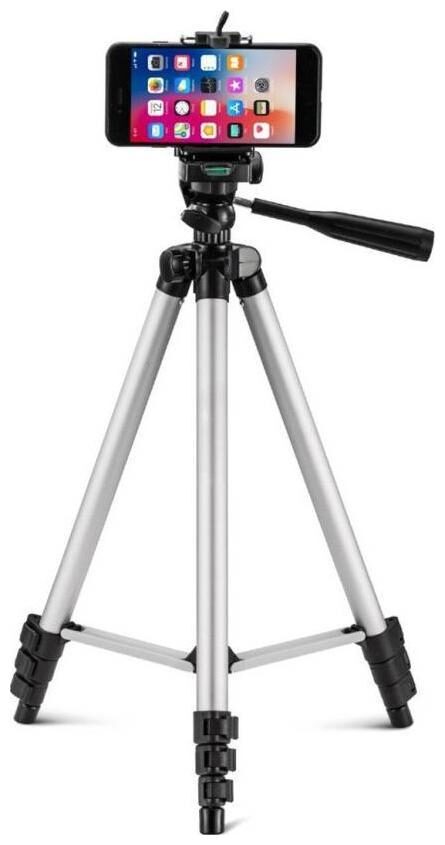 

TSV 3110 Foldable Camera Tripod With Mobile Clip Holder Bracket Fully Flexible Mount Cum Tripod Quick Release Plate