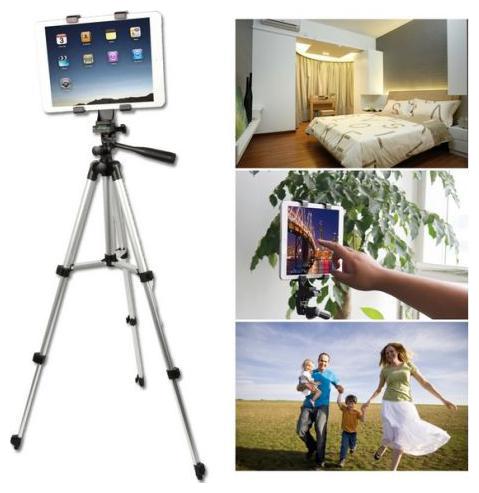 

TSV 3110 Tripod Stand for Phone Lens Telescope Camera (Silver)