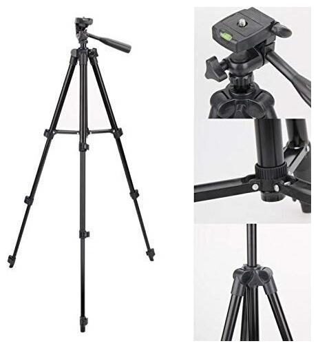 

TSV 3120 Foldable Camera Tripod with Mobile Clip Holder Bracket For Xiaomi Redmi Mi Max 2