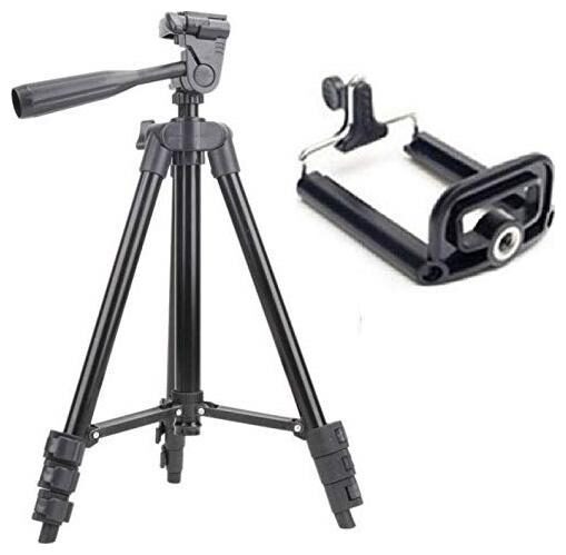 

TSV 3120 Foldable Camera Tripod with Mobile Clip Holder Bracket For Xiaomi Redmi Mi Max 2