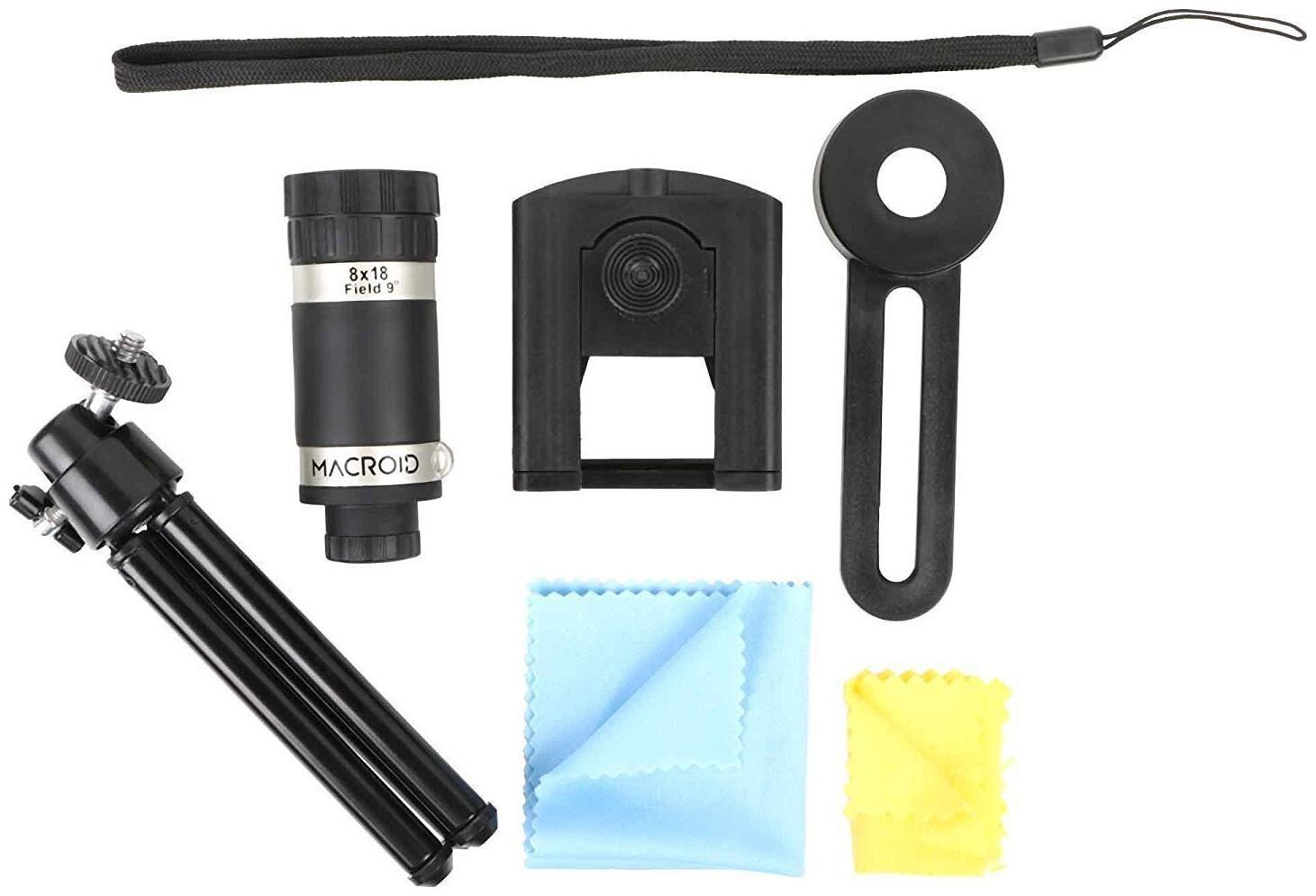 

TSV 8x Zoom Mobile Telescope Lens kit for All Mobile Camera with Tripod DSLR Blur Background Effect Android iOS Devices