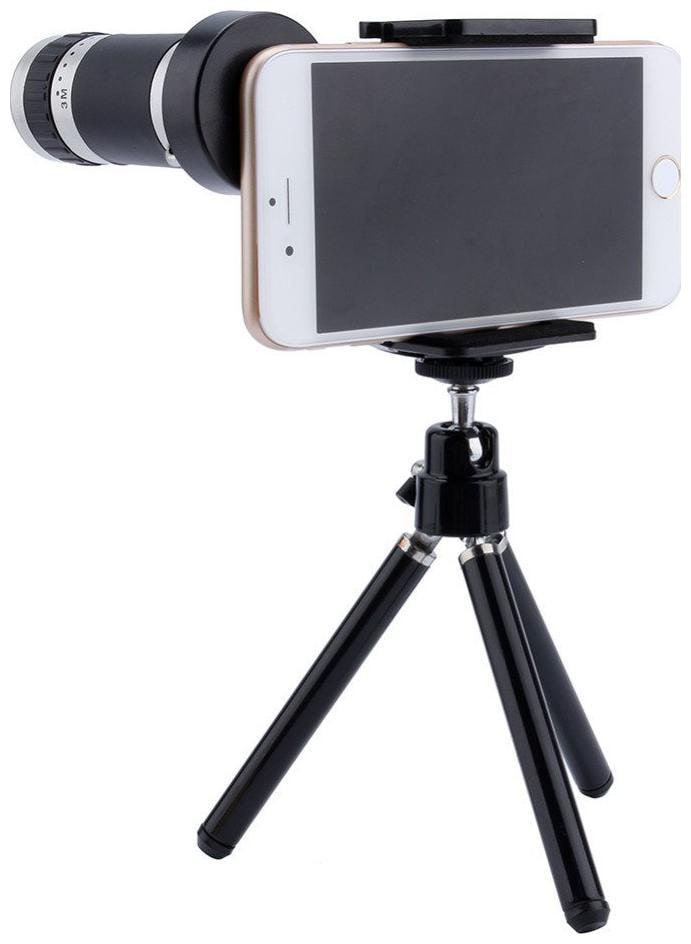 

TSV Mini Tripod With Flexible Legs Universal Mobile Camera Lens With Tripod Holder 8X Optical Zoom Compatible With Vivo V7