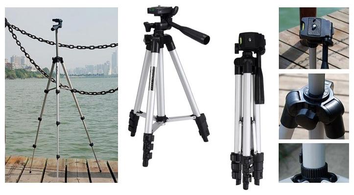 

TSV Note 5 Lite Compatible Tripod 3110 Portable Travel Lightweight Tripod for Mobile Phone with Nylon Carry Case Smartphone Mount
