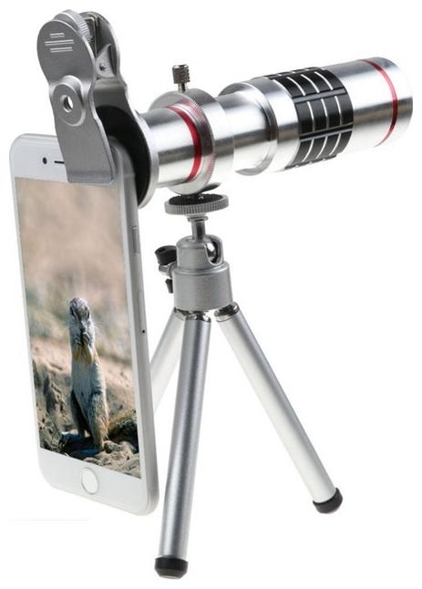 

TSV Optical Zooming Lens Telescope Lens with Tripod Adjustable Holder for Mobile Camera - All Smartphones (Android iOS Devices)
