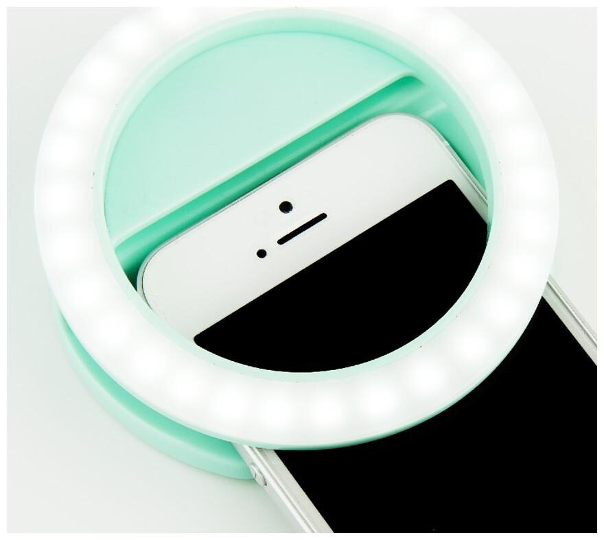 

TSV Portable Selfie LED Light Ring Flash Night Light for Smartphones Tablets iPad etc
