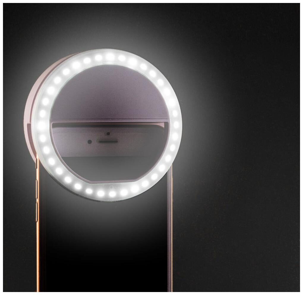 

TSV Rechargeable Selfie Ring Light 36 LED Flash for Mobile TIK-tok iPhone iPad Smart Phones Laptop Camera Photography Video