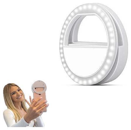 

TSV Selfie Ring Light with 36 LED Bulbs Flash Lamp Clip Ring Lights Fill-in Lighting Portable for Phone Tablet iPad Laptop Camera