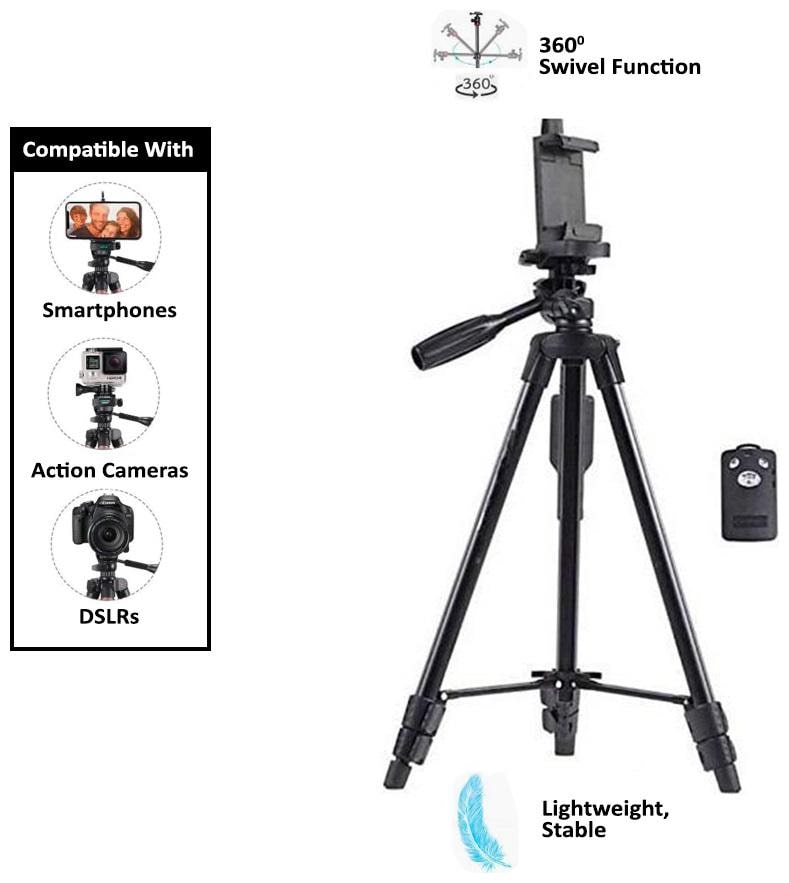 

TSV Tripod-3120 Portable Adjustable Aluminum Lightweight Camera Stand For apple iPhone 6