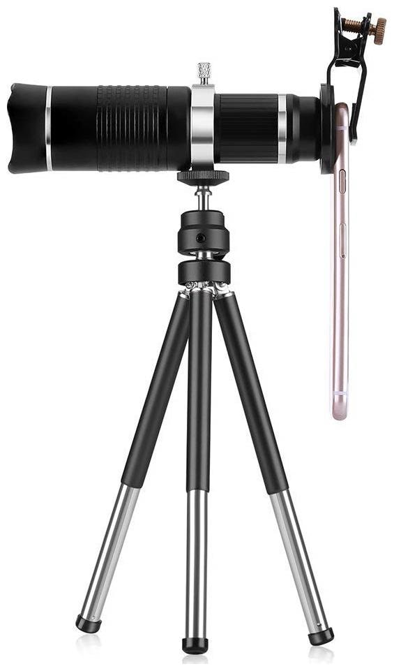 

TSV Universal 20XZoom Telescope and Mini Stable Stand Mobile Camera Lens with Tripod Phone Holder for Redmi 6
