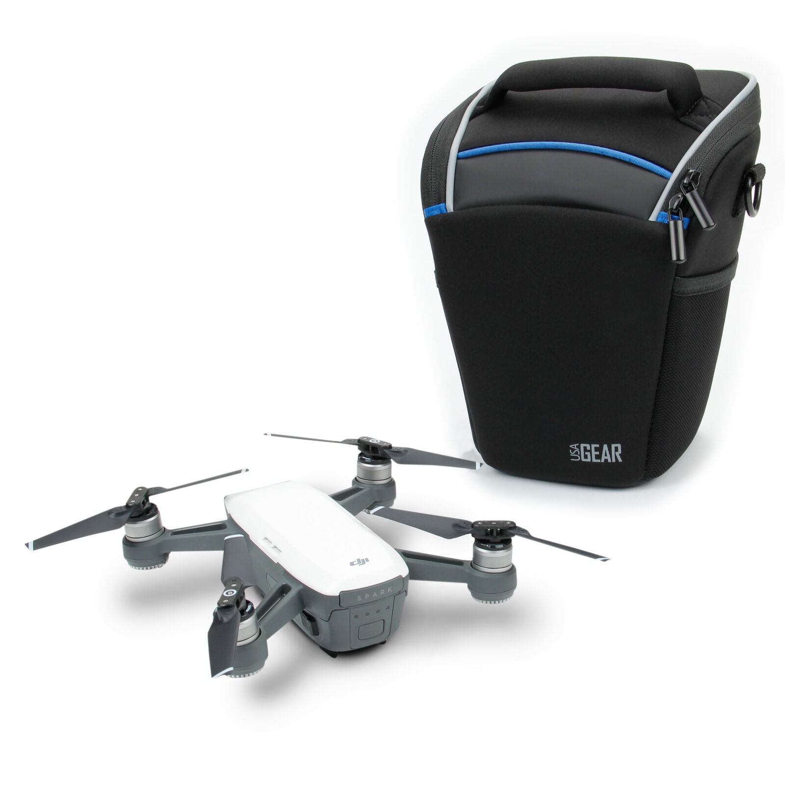 

USA Gear Drone Carrying Case for DJI Spark - Drone Travel Case with Strap