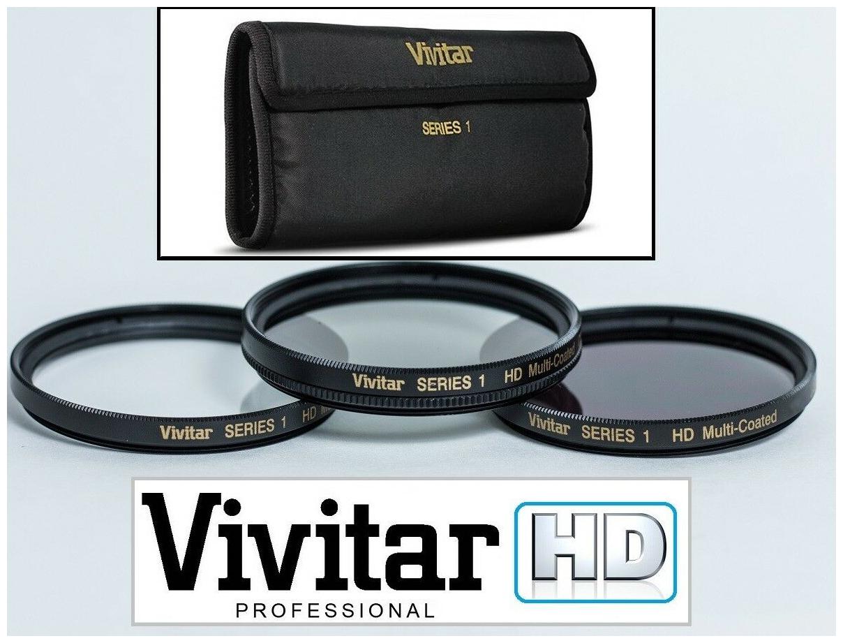 

UV Polarizer FLD Filters 3-Pc HD Glass Filter Set For Fujifilm X-A1 X-M1 XM1